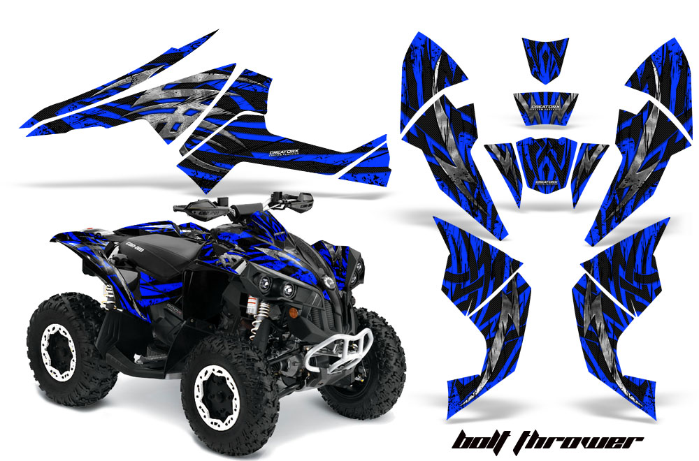 Can-Am Renegade 800 Graphics Kit Bolt Thrower Blue BB